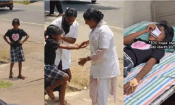 അയ്യോ കുത്തല്ലേ...: ഇഞ്ചക്ഷന്‍ പേടിച്ച് പുറത്തേക്കോടി പെണ്‍കുട്ടി, ഓടിച്ചിട്ട് പിടിച്ച് നഴ്‌സുമാര്‍
