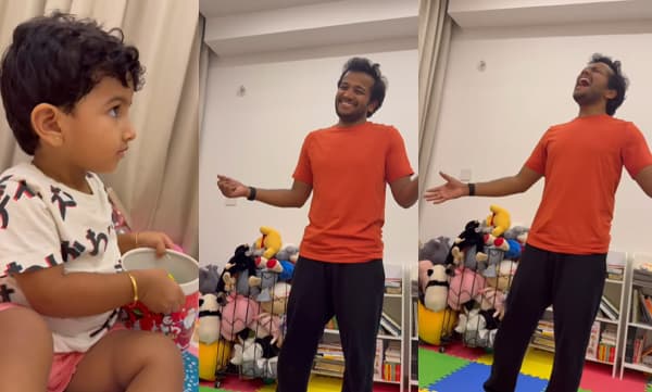 Birthday wishes for Basil joseph from wife and kid (Image Source: Instagram)