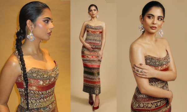 Isha Ambani in pre-Met party in a 26-border bandage dress (Image Source: Instagram)