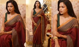 ബ്രൗണ്‍ കോട്ടണ്‍ പ്രിന്റഡ് സാരിയില്‍ ഹോട്ട് എലഗന്റ് ലുക്കില്‍ അതിസുന്ദരിയായി അമല പോള്‍; ഇലക്ഷന്‍ റിസള്‍ട്ടിന്റെ ചൂടിലും ചിത്രങ്ങള്‍ ഏറ്റെടുത്ത് ആരാധകര്‍