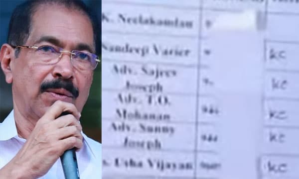 സണ്ണിജോസഫിന്റെ പിന്തുണ കെ.സി. വേണുഗോപാലിന് ; എംഎല്‍എ മാരുടെ അഭിപ്രായപട്ടിക പുറത്ത് 
