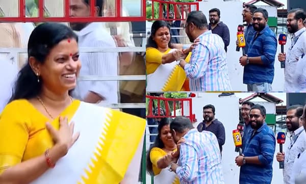 Cheriyan Philip tries to forcefully hug Bindu Krishna (Image Source: Instagram)