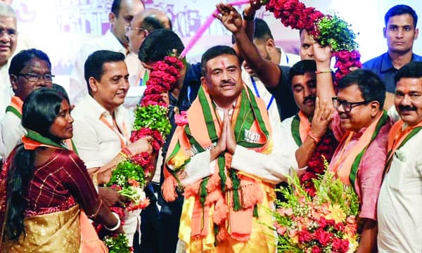 ബംഗാളില് ഇനി സുവേന്ദു 'അധികാരി' ; പശ്ചിമബംഗാളില് ഇന്ന് സത്യപ്രതിജ്ഞ