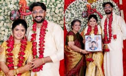 ശ്രീജ രവിയുടെ മകളും നടിയുമായ രവീണ വിവാഹിതയായി, വരന്‍ ‘വാലാട്ടി ’സംവിധായകന്‍ ദേവന്‍ 
