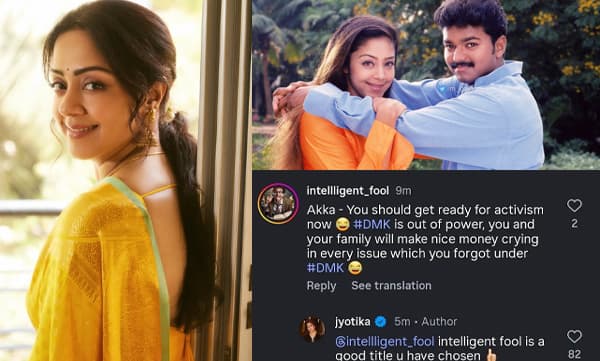 Jyothika gives mass reply to a sarcastic comment (Image Source: Instagram)