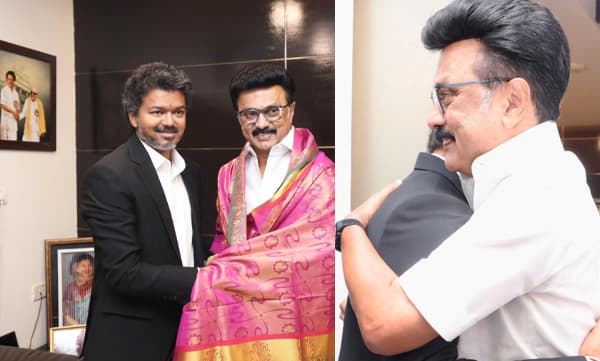 Tamil Nadu CM Vijay meets MK Stalin (Image Source: Instagram)