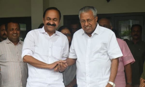 പിണറായിയുമായി കൂടിക്കാഴ്ച നടത്തി വി.ഡി. സതീശന്‍ ; വാടകവീട്ടിലെത്തി പ്രതിപക്ഷ നേതാവിനെ കണ്ടു