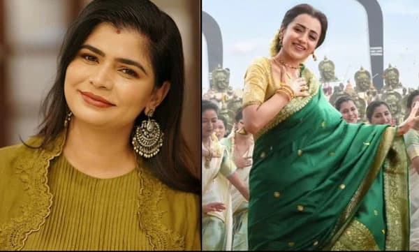   ' കറുപ്പില്‍ തൃഷയ്ക്ക് ശബ്ദം നല്‍കിയത് ഞാനാണ്, പുറത്തുപറയാന്‍ പേടിയായിരുന്നു' ; ചിന്മയി ശ്രീപദ 

