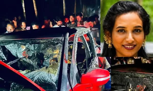 കാറിന് തീപിടിച്ച് ഗര്‍ഭിണി മരിച്ച സംഭവം ദുരൂഹതയിലേക്ക് ; പെട്രോള്‍പമ്പില്‍ നിന്നും സോന പെട്രോള്‍ വാങ്ങിപോകുന്ന സിസിടിവി ദൃശ്യങ്ങള്‍