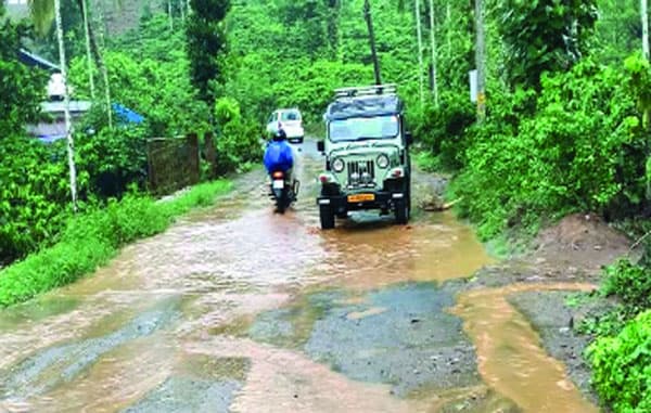 നെടുമ്പാല-പള്ളിക്കവല റോഡ്‌ പണി നിലച്ചു; ദുഷ്‌ക്കരമായി വാഹന യാത്ര