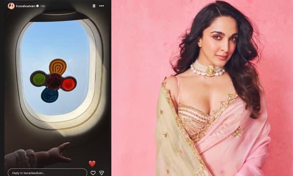 Kiara Advani shares adorable in-flight glimpse of daughter Saraayah (Image Source: Instagram)