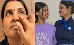 ഇതാരാ ഇത്! അമ്മയെ തന്റെ ഇന്‍ഡിഗോ യൂണിഫോം അണിയിച്ച് മകള്‍, കയ്യടിച്ച് സോഷ്യല്‍ മീഡിയ
