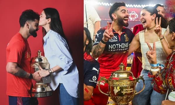 Anushka Sharma kisses Virat Kohli after RCB's IPL 2026 win (Image Source: Instagram)