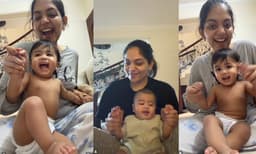 അഞ്ചുമാസത്തില്‍ നിന്നും പതിനൊന്നു മാസത്തിലേക്കുളള ഈ ട്രാന്‍സിഷന്‍ എങ്ങനെയുണ്ട്? ഓമിക്കൊപ്പമുളള ക്യൂട്ട് ഡാന്‍സ് വീഡിയോയുമായി അഹാന
