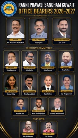 റാന്നി പ്രവാസി സംഘം കുവൈത്ത് ഭാരവാഹികള്‍