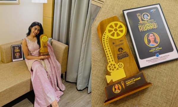 Kalyani Panicker share happiness on recieving Poovachal Khader Awards 2026 (Image Source: Instagram)