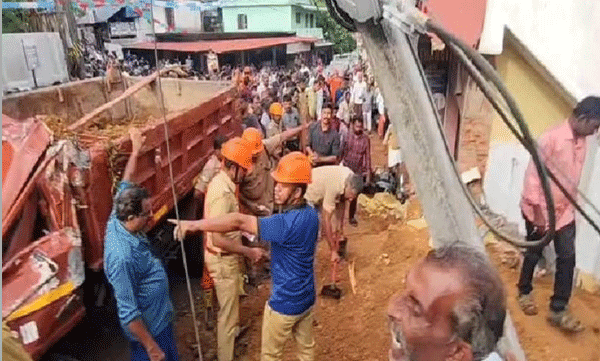 കൊട്ടാരക്കര അപകടം: അതിവേഗത്തിലാണ് ടിപ്പര്‍ വന്നത്  ദൃക്‌സാക്ഷിയായ യുവതി