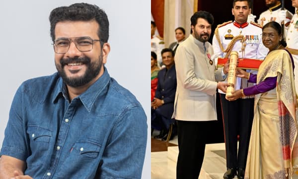 Actor MLA Ramesh Pisharody congratulates Mammootty on receiving the Padma Bhushan (Image Source: Instagram)