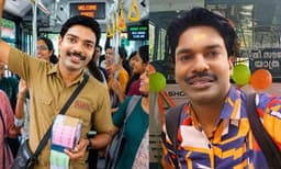 ' ഫ്രീ ടിക്കറ്റിനോടൊപ്പം മധുരമുളള കേക്കും സൗജന്യമായി നല്‍കും' ; ' പ്രിയദര്‍ശിനി' ബസ്സിലെ കണ്ടക്ടര്‍ ആകാന്‍ മോഹമുണ്ടെന്ന് സന്തോഷ് പണ്ഡിറ്റ് 
