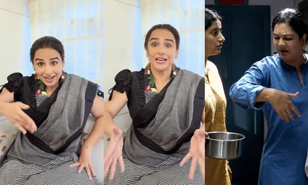 Vidya Balan recreate urvashi's kadukuvara cooking scene (Image Source: Instagram)