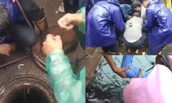 മുംബൈ ഖൈറാനി റോഡിൽ മൊബൈലിൽ സംസാരിച്ചു നടന്നയാൾ മാൻഹോളിൽ വീണ് മരിച്ചു
