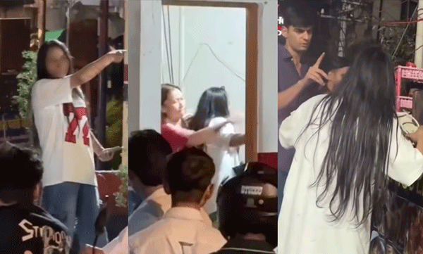 മദ്യാസക്തിയില്‍ ഡൽഹി സ്വദേശിനിയുടെ പരാക്രമം; ഒപ്പമുണ്ടായിരുന്നവരോടും പോലീസിനോടും മോശമായി പെരുമാറി യുവതി, മസൂറിയില്‍ നിന്നുള്ള ദൃശ്യങ്ങള്‍
