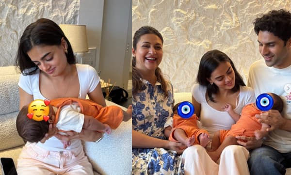 Ruhaanika Dhawan meets Divyanka and Vivek Dahiya’s twins (Image Source: Instagram)