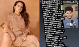 ‘28 വയസ്സുള്ള ഒരാള്‍ വിദ്യാർത്ഥിയാണെന്ന് അവകാശപ്പെടുന്നതെങ്ങനെ? ഇയാള്‍ ഒന്നിനും കൊള്ളാത്ത വ്യക്തി...’ സൗരവ് ദാസിനെതിരെ രൂക്ഷ വിമര്‍ശനവുമായി കങ്കണ റണാവത്ത്