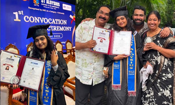 എം.എസ്.ഡബ്ല്യു രണ്ടാം റാങ്ക് ജേതാവ്; അഭിനന്ദനങ്ങൾ വാവൂസ്; മകളുടെ നേട്ടത്തിൽ സന്തോഷം പങ്കുവെച്ച് മനീഷ കെ.എസ്