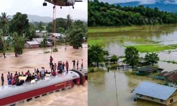 അസമില്‍ രൂക്ഷമായ വെള്ളപ്പൊക്കം തുടരുന്നു: മരണസംഖ്യ 95 ആയി; 14 ജില്ലകളില്‍ ജാഗ്രതാ നിര്‍ദേശം