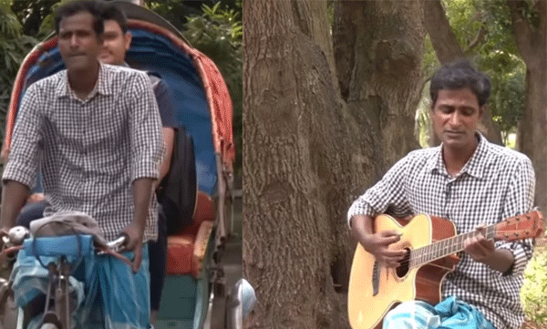 ജനിച്ചത് ഗായകനാകാൻ, വിധിയോ റിക്ഷാവലിക്കാരനും; ബോബ് ഡിലൻ ഗാനം പാടി സോഷ്യൽ മീഡിയയെ വിസ്മയിപ്പിച്ച് ബംഗ്ലാദേശി യുവാവ്