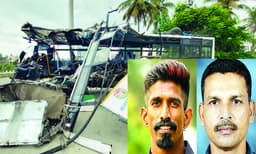 കെ.എസ്‌.ആര്‍.ടി.സി. ബസ്‌ മറിഞ്ഞ്‌ ഡ്രൈവറും കണ്ടക്‌ടറും മരിച്ചു
