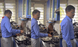 കര്‍ശനക്കാരനായ ഐഎഎസ് ഉദ്യോഗസ്ഥന്‍ അടുക്കളയില്‍; തുക്കാറാം മുണ്ടെയുടെ ചായയിടല്‍ വീഡിയോ വൈറല്‍