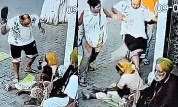 കുട്ടി ബൈക്കിൽ തൊട്ടതിന് പൊട്ടിത്തെറിച്ച് യുവാവ്; ഭിക്ഷക്കാരിയായ സ്ത്രീക്ക് മര്‍ദ്ദനം, നടുക്കുന്ന ദൃശ്യങ്ങൾ കണ്ടുഞെട്ടി നെറ്റീസണ്‍സ്