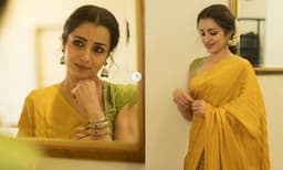സാരി അമ്മയുടേത്, മേക്കപ്പിട്ടത് സ്വയം; സ്വാതന്ത്ര്യദിനത്തിലെ ലുക്കിനെക്കുറിച്ച് തൃഷ
