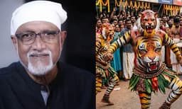 ' കണ്ടാല്‍ ഓക്കാനം വരുന്ന കലാ വൈകൃതം' ; പുലിക്കളിക്കെതിരെ വിവാദ ഫേസ്ബുക്ക് പോസ്റ്റുമായി വി.കെ.ശ്രീരാമന്‍
