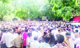രാം ലീലാ മൈതാനത്ത്‌ സാമൂഹിക മാധ്യമ 
കൂട്ടായ്‌മയുടെ സംവരണ വിരുദ്ധ പ്രക്ഷോഭം