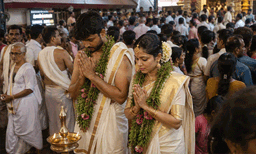 ചിങ്ങമാസത്തിലെ ആദ്യ ഞായർ,  ഗുരുവായൂരില്‍ ഇന്ന് കല്ല്യാണമാമാങ്കം; വിവാഹം കഴിക്കുക 437 ജോഡികള്‍