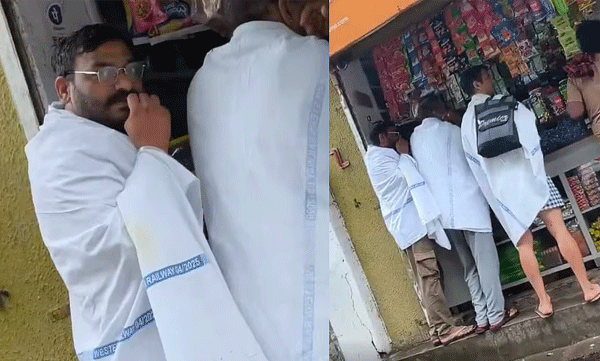 റെയിൽവേ ബെഡ്ഷീറ്റ് ഷാളാക്കി വഴിയിലൂ​ടെ നീങ്ങുന്ന യുവാക്കള്‍ : വീഡിയോ കണ്ടുഞെട്ടി സോഷ്യല്‍ മീഡിയ
