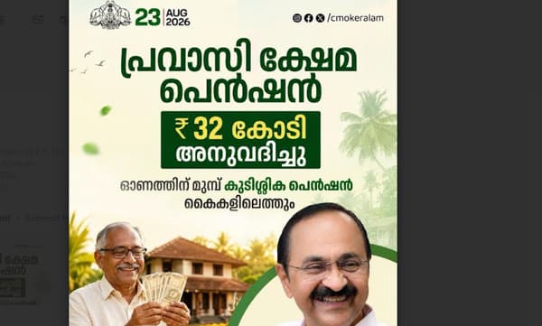 പ്രവാസികൾക്ക് ആശ്വാസമായി സർക്കാരിന്റെ ഓണസമ്മാനം: പ്രവാസി ക്ഷേമനിധി പെൻഷൻ 32 കോടി രൂപ അനുവദിച്ച നടപടി സ്വാഗതാർഹം; ഇൻകാസ് ഖത്തർ