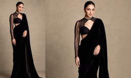 Kiara Adwani in black saree (Image Source: Instagram)