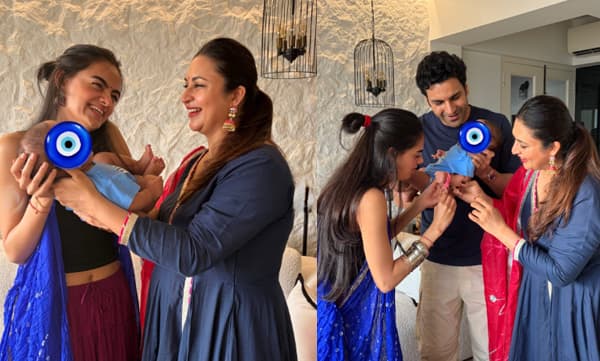 Ruhanika Dhawan ties rakhi to Divyanka's twin boys (Image Source: Instagram)