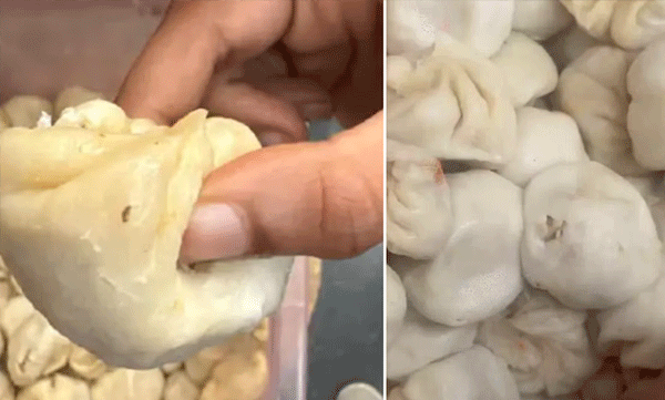 മോമോസിനുള്ളിൽ പുഴുക്കൾ; ഇൻഡോർ റെസ്റ്റോറന്റിലെ ദൃശ്യങ്ങൾ കണ്ട് ഞെട്ടി ഉപഭോക്താവ്, വീഡിയോ വൈറൽ
