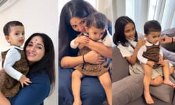 ഓം ബേബിയെ കൊഞ്ചിച്ചും ലാളിച്ചും കാവ്യ മാധവനും മഹാലക്ഷ്മിയും; വീഡിയോ പങ്കുവെച്ച് വിജയ് മാധവ്

