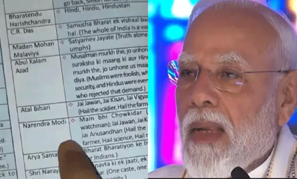 സ്വാതന്ത്ര്യസമര സേനാനികളുടെ പട്ടികയിൽ മോദി; മത്സര പരീക്ഷാ ഗൈഡ് വിവാദത്തിൽ