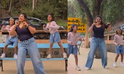 കിലുക്കത്തിലെ ' ഊട്ടിപ്പട്ടണം'  പാട്ടിന് ക്യൂട്ട് ഡാന്‍സുമായി സാന്ദ്ര തോമസും മക്കളും; വീഡിയോ 
