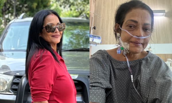 മൂക്കില്‍ ട്യൂബ്; ആശുപത്രി കിടക്കയില്‍ നിന്നുളള ചിത്രവുമായി നടി ഡിസ്‌കോ ശാന്തി; ആശങ്കയില്‍ ആരാധകര്‍ 
