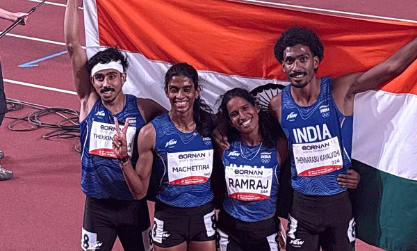 ഏഷ്യൻ ഗെയിംസ്: മിക്‌സഡ് റിലേയിലും വെള്ളി; ഇന്ത്യയുടെ മെഡൽ നേട്ടം 16 ആയി