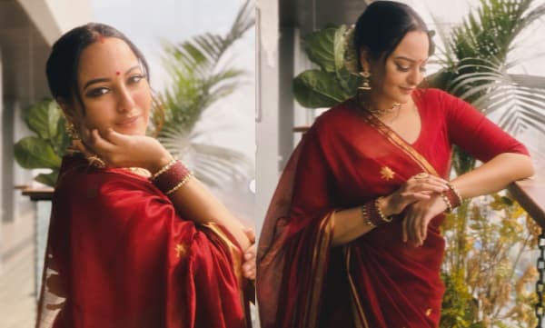 സാരിയിൽ അതീവസുന്ദരിയായി സൊനാക്ഷി സിൻഹ; നാളുകൾക്ക് ശേഷം സാരി ധരിച്ചതിന്റെ സന്തോഷം പങ്കുവെച്ച് താരം