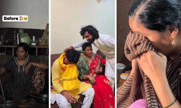 വർഷങ്ങളായുള്ള സ്വപ്നം സഫലമായി; സ്വന്തം വീട് കണ്ടപ്പോൾ കണ്ണുനിറഞ്ഞ് അമ്മ, കുടുംബത്തിന്റെ സന്തോഷനിമിഷം വൈറൽ
